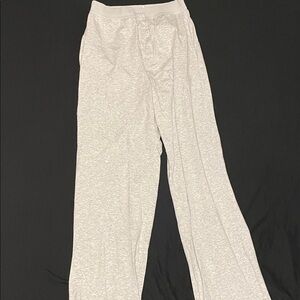 Light heather grey boyfriend loose pants